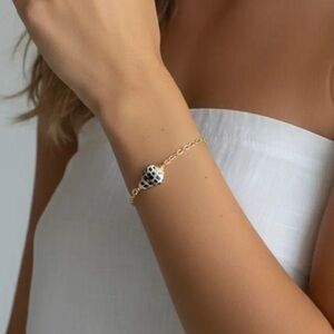 The  Coconut Collective Aloha Hebrew Cone Gold Plated Bracelet NWT!